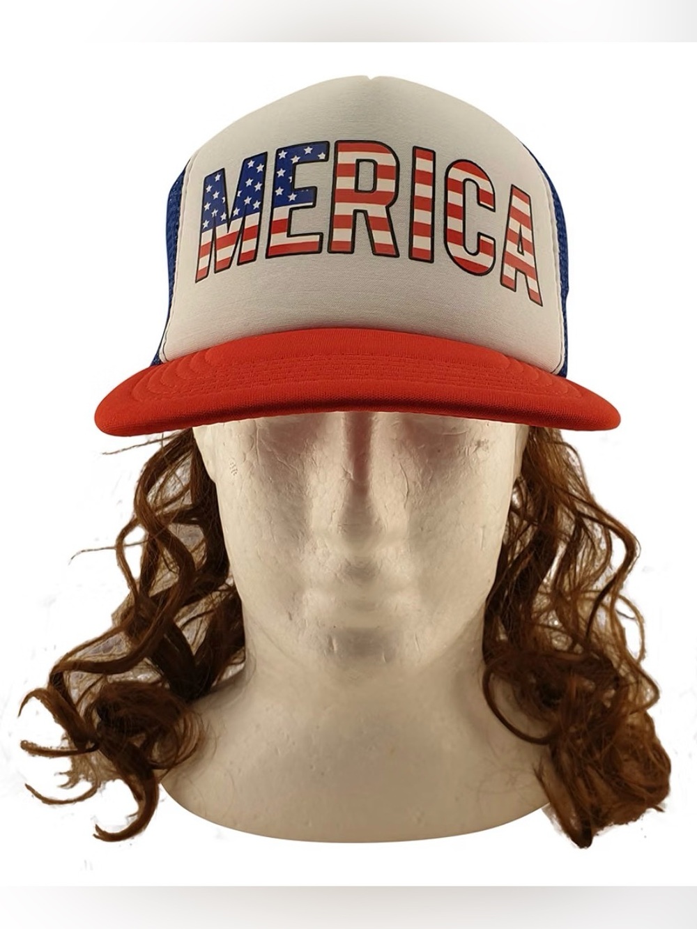 USA Merica Mullet Trucker Hat